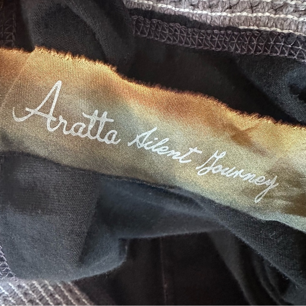 Anthropologie Aratta Silent Journey Black and Gray Patchwork Maxi Skirt - Picture 9 of 11